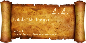 Labáth Laura névjegykártya