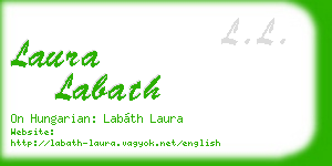 laura labath business card